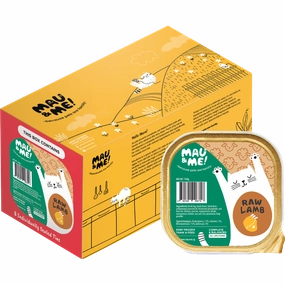 *FROZEN* Mau&Me! Cat Raw Lamb Complete & Balanced 1.2kg (150g x 8)