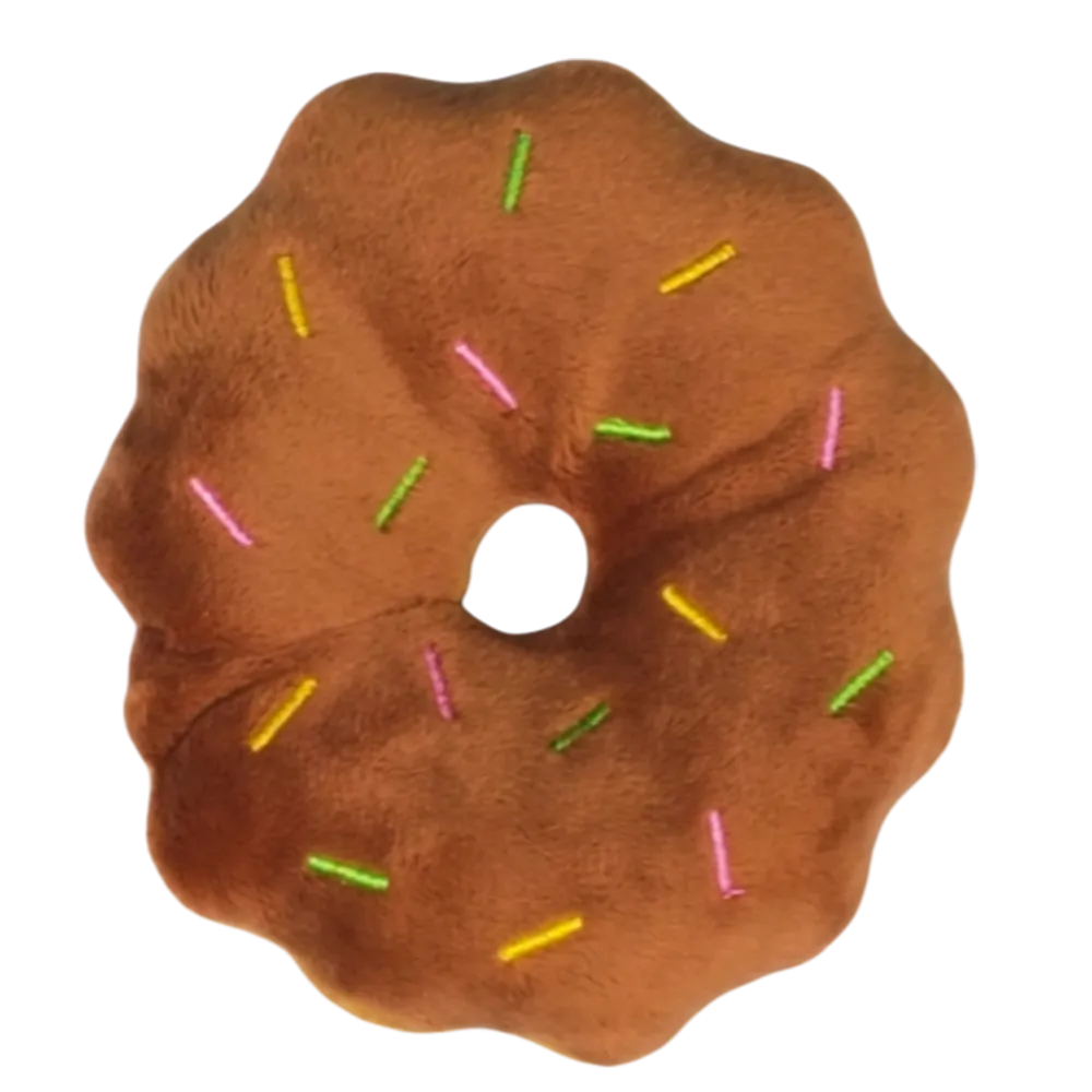AaPet Dog Paw Plushy Curvy Donut Brown