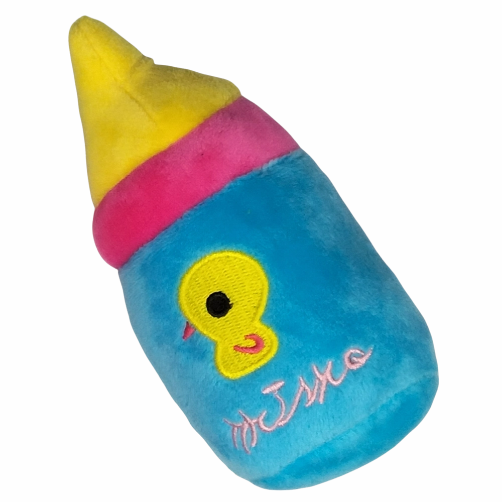 AaPet Dog Paw Plushy Milk Bottle Blue