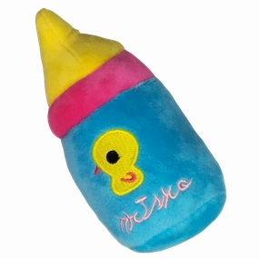 AaPet Dog Paw Plushy Milk Bottle Blue