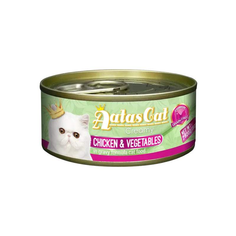 Aatas Cat Creamy Chicken & Vegetables in Gravy 80g