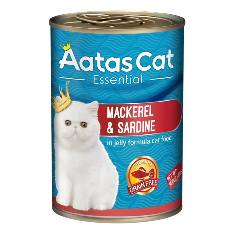 Aatas Cat Essential Mackerel & Sardine in Jelly Formula 400g