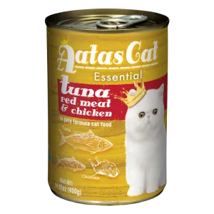 Aatas Cat Essential Tuna Red Meat & Chicken in Jelly Formula 400g