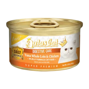 Aatas Cat Finest Daily Defence Digestive Care - Tuna Whole Loin & Chicken in Jelly Formula 80g