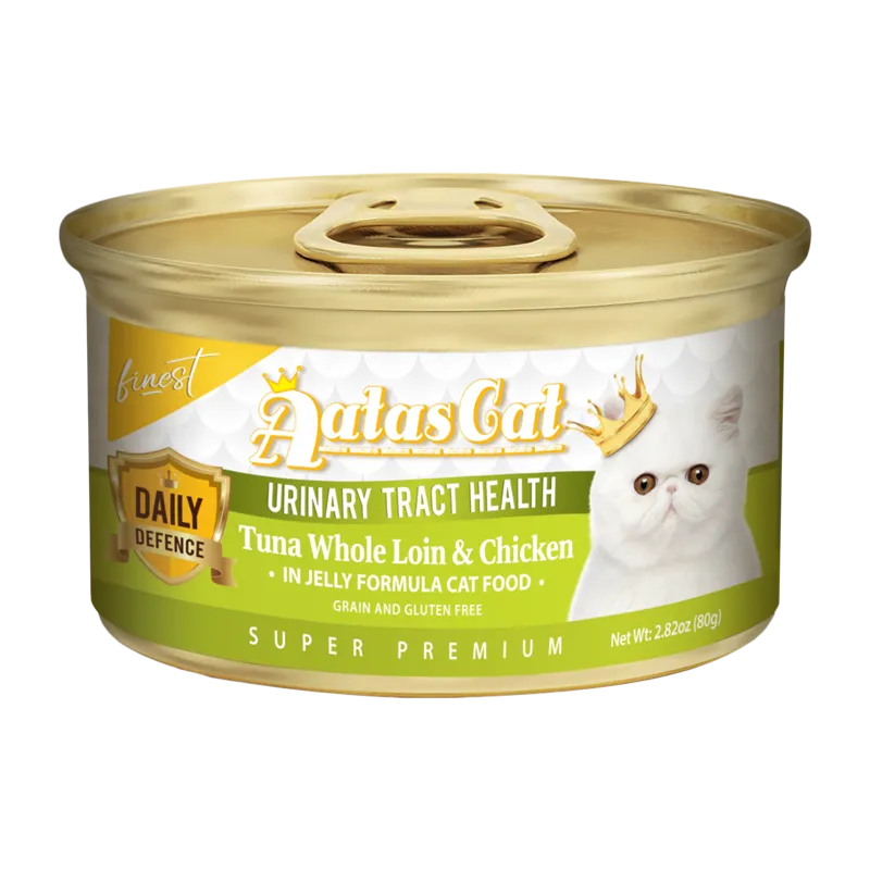 Aatas Cat Finest Daily Defence Urinary Tract Health - Tuna Whole Loin & Chicken in Jelly Formula 80g