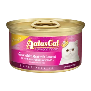 Aatas Cat Finest Diamond Dinner Tuna with Coconut in Soft Jelly 80g