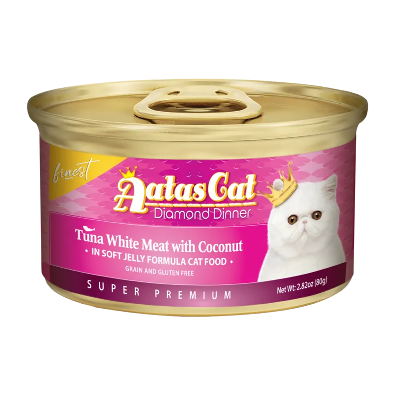 Aatas Cat Finest Diamond Dinner Tuna with Coconut in Soft Jelly 80g