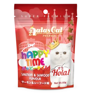 Aatas Cat Happy Time Hola! - Salmon & Seafood 60g