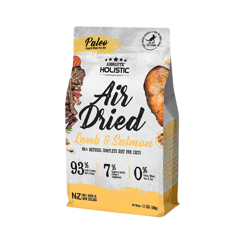 Absolute Holistic Cat Air-Dried Lamb & Salmon 500g