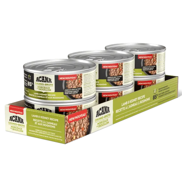 ACANA  Chunks in Broth Lamb & Kidney Recipe Canned Cat Food, 5.5oz
