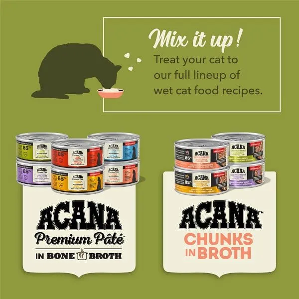 ACANA Chunks in Broth Salmon & Chicken Recipe Canned Cat Food, 5.5oz