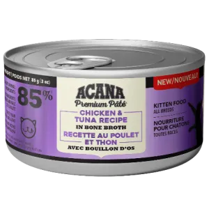 ACANA Premium Pate Chicken & Tuna Kitten Recipe Canned Cat Food