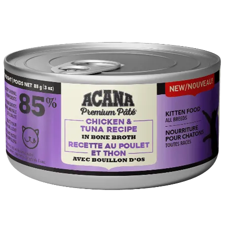 ACANA Premium Pate Chicken & Tuna Kitten Recipe Canned Cat Food