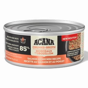 ACANA Chunks in Broth Salmon & Chicken Recipe Canned Cat Food, 5.5oz
