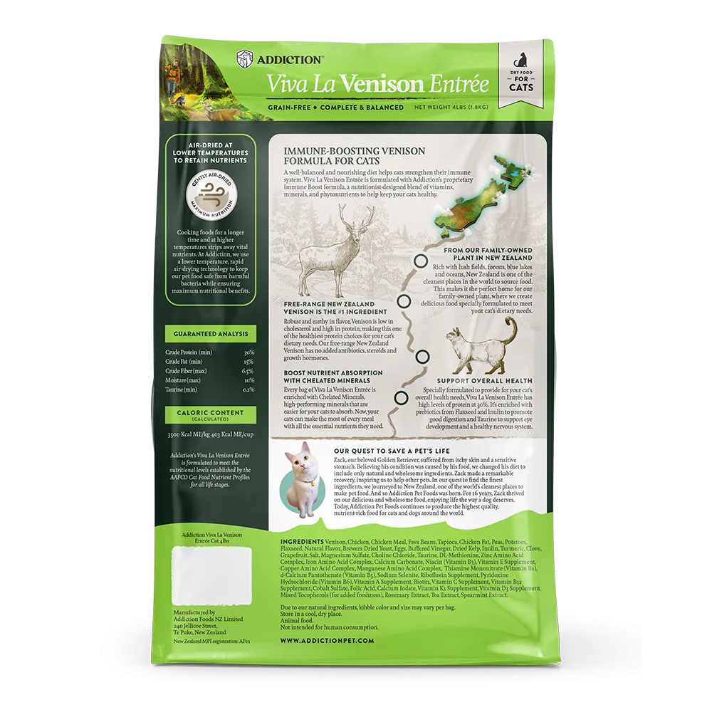 Addiction Cat Viva La Venison 4lb