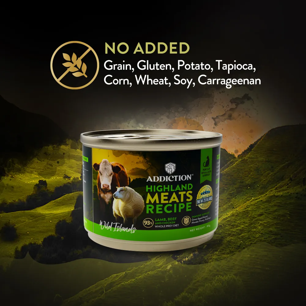Addiction Cat Wild Islands Highland Meats 185g