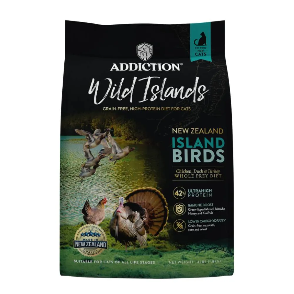 Addiction Cat Wild Islands Island Birds 4lb