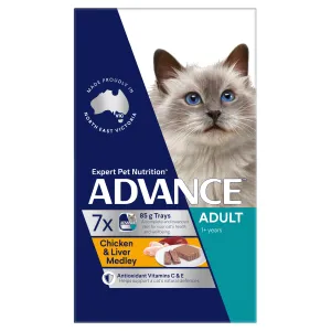 ADVANCE - Adult Chicken & Liver Medley Cat Wet Food (85g x 7pk)