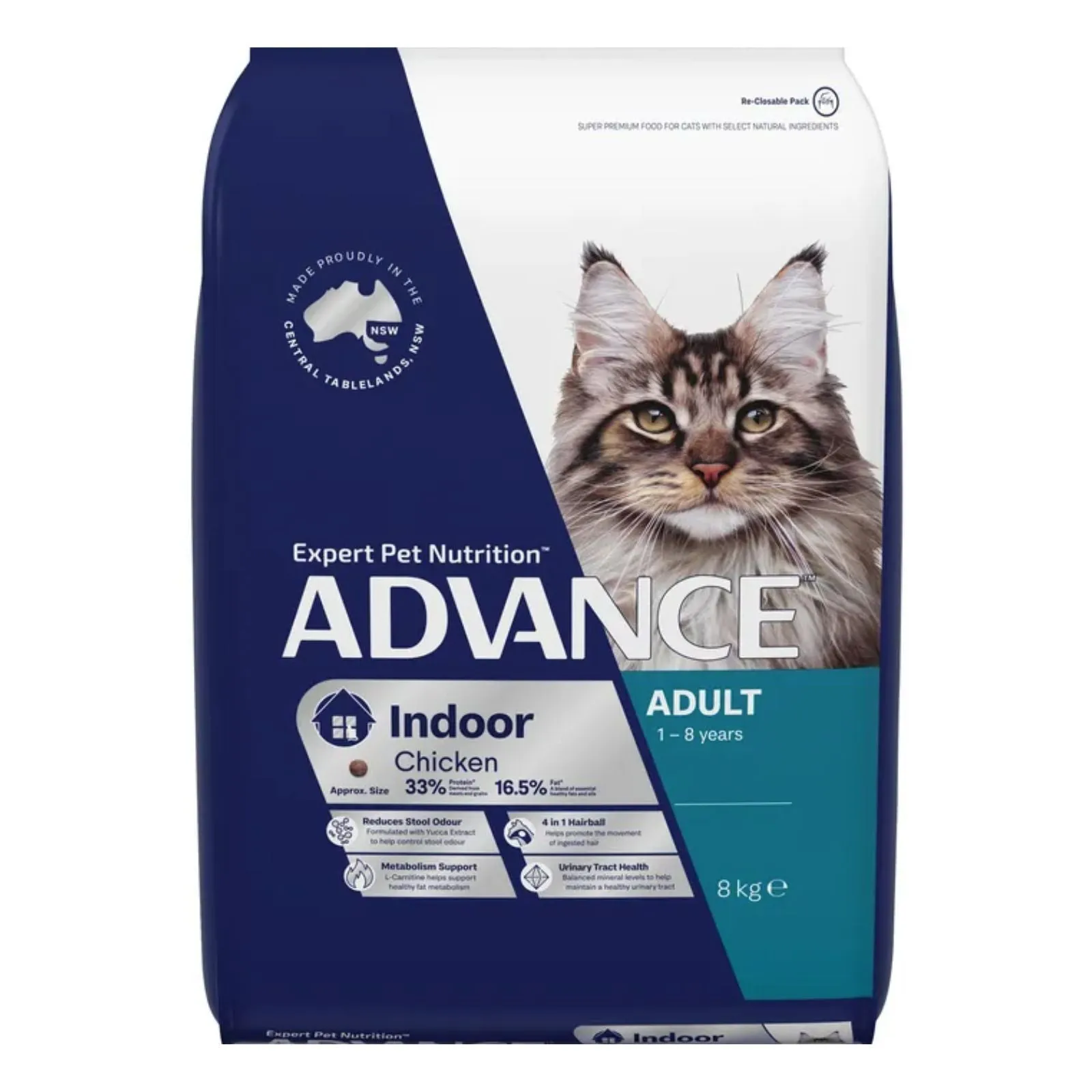 Advance Cat Food Adult Indoor Chicken with Rice