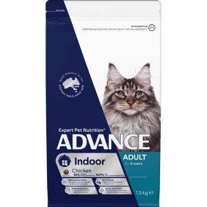 Advance Dry Cat Adult Indoor Chicken 1.5kg