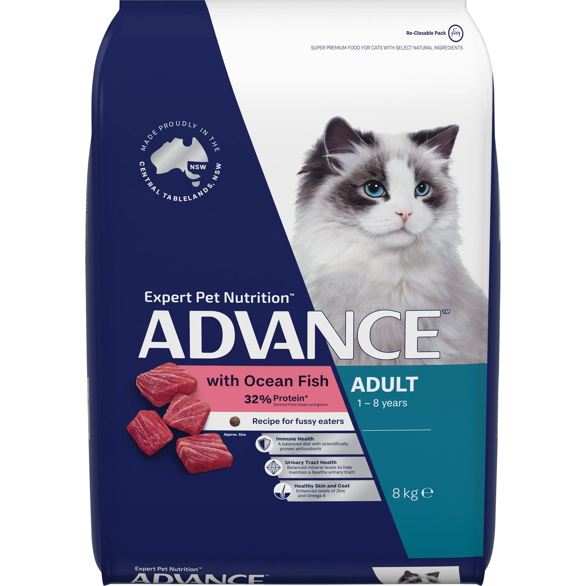 Advance Dry Cat Adult Ocean Fish 8kg