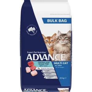 Advance Dry Multi-Cat Adult Chicken and Ocean Fish 20kg