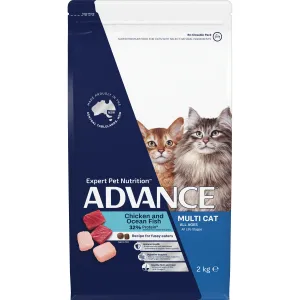 Advance Dry Multi-Cat Chicken and Ocean Fish 2kg
