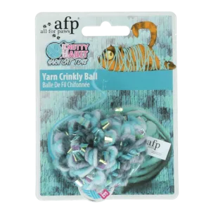 AFP Knotty Habit Yarn Crinkly Ball Cat Toy