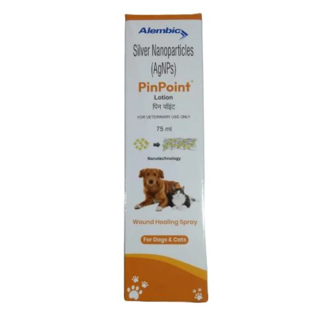 Alembic Pinpoint Spray 75ml Wound Healing for Dogs And Cats