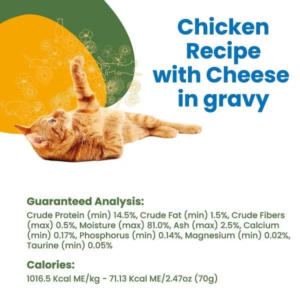 Almo Nature HQS Complete Chicken with Cheese in Gravy Canned Cat Food