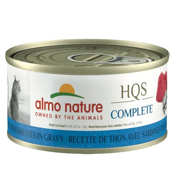 Almo Nature HQS Complete Tuna with Sardines in Gravy Canned Cat Food