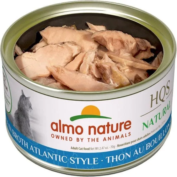 Almo Nature HQS Natural Tuna in Broth Atlantic Style Canned Cat Food