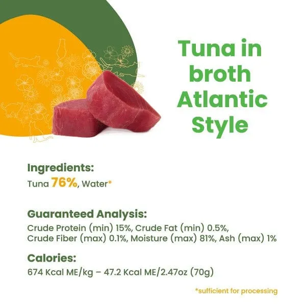 Almo Nature HQS Natural Tuna in Broth Atlantic Style Canned Cat Food