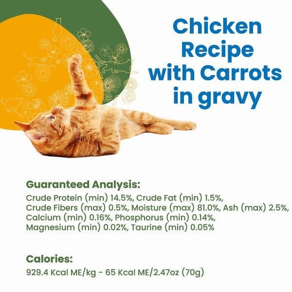Almo Nature HQS Complete Chicken with Carrots in Gravy Canned Cat Food