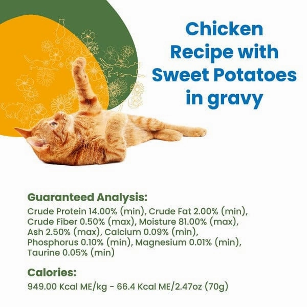 Almo Nature HQS Complete Chicken with Sweet Potatoes in Gravy Canned Cat Food