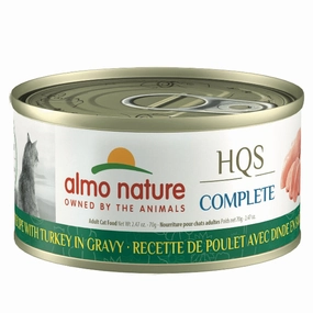 Almo Nature HQS Complete Chicken with Turkey in Gravy Canned Cat Food