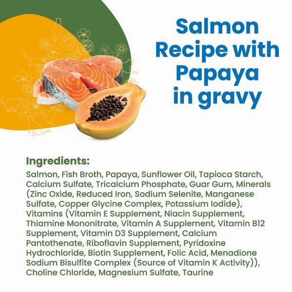 Almo Nature HQS Complete Salmon with Papaya in Gravy Canned Cat Food