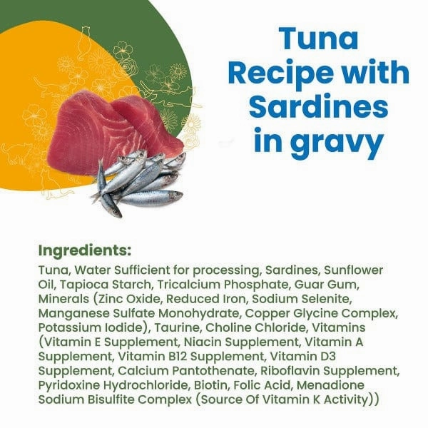 Almo Nature HQS Complete Tuna with Sardines in Gravy Canned Cat Food