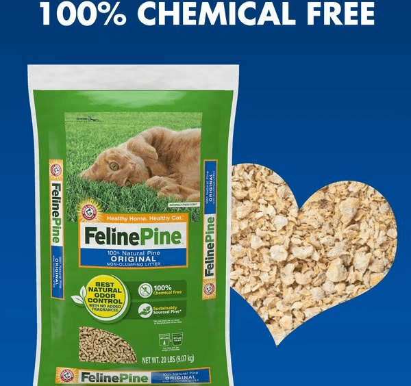 Arm & Hammer Feline Pine Non-Clumping Pine Pellet Cat Litter, 9.07kg