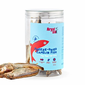 ARYA SIT Freeze-Dried Capelin Fish Treats for Dogs & Cats