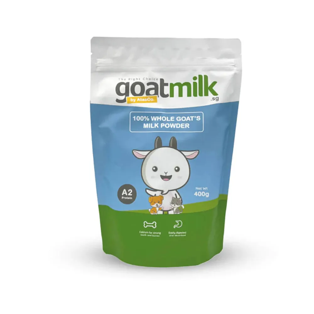 AtasCo 100% Whole Goat Milk Powder for Dogs & Cats 400g
