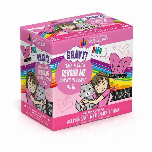 B.F.F. Devour Me Tuna & Duck Dinner in Gravy Pouch Cat Food