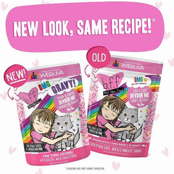 B.F.F. Devour Me Tuna & Duck Dinner in Gravy Pouch Cat Food