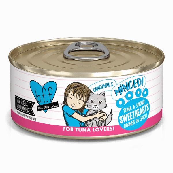 B.F.F. Tuna & Shrimp Sweethearts Canned Cat Food, 5.5oz