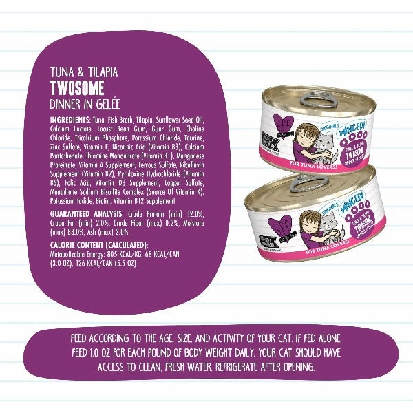 B.F.F. Tuna & Tilapia Twosome Canned Cat Food