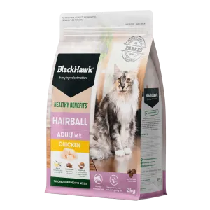 Black Hawk Healthy Benefits Cat Food Adult Hairball Chicken