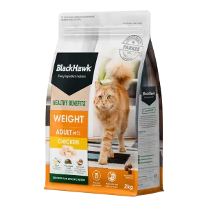 Black Hawk Healthy Benefits Cat Food Adult Weight Management Chicken