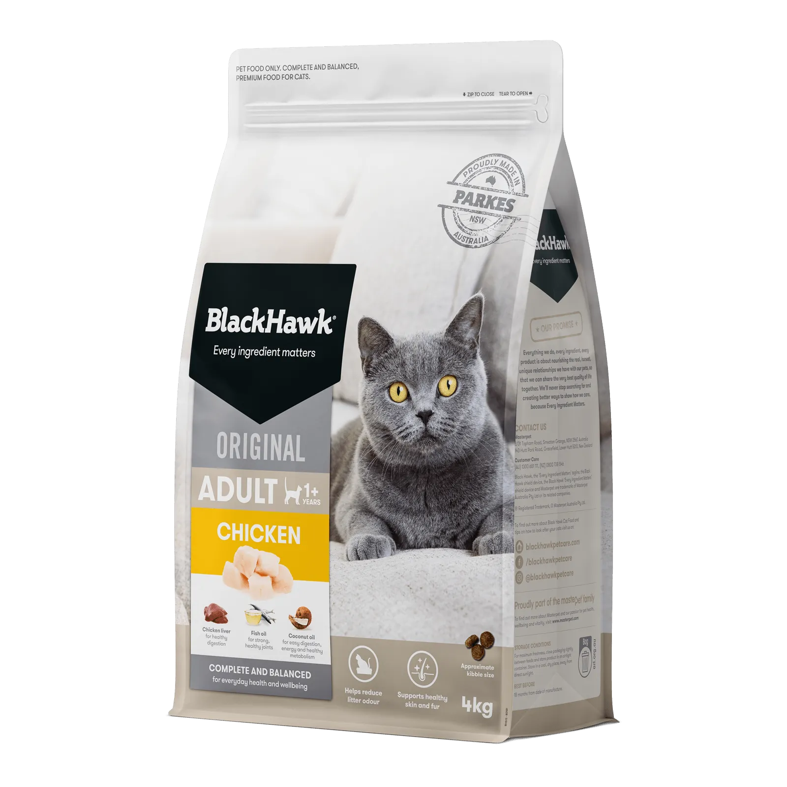 Black Hawk Original Cat Food Adult Chicken