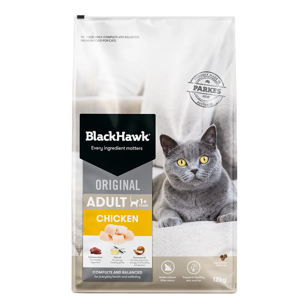 Black Hawk - Original Chicken Cat Dry Food (12kg)