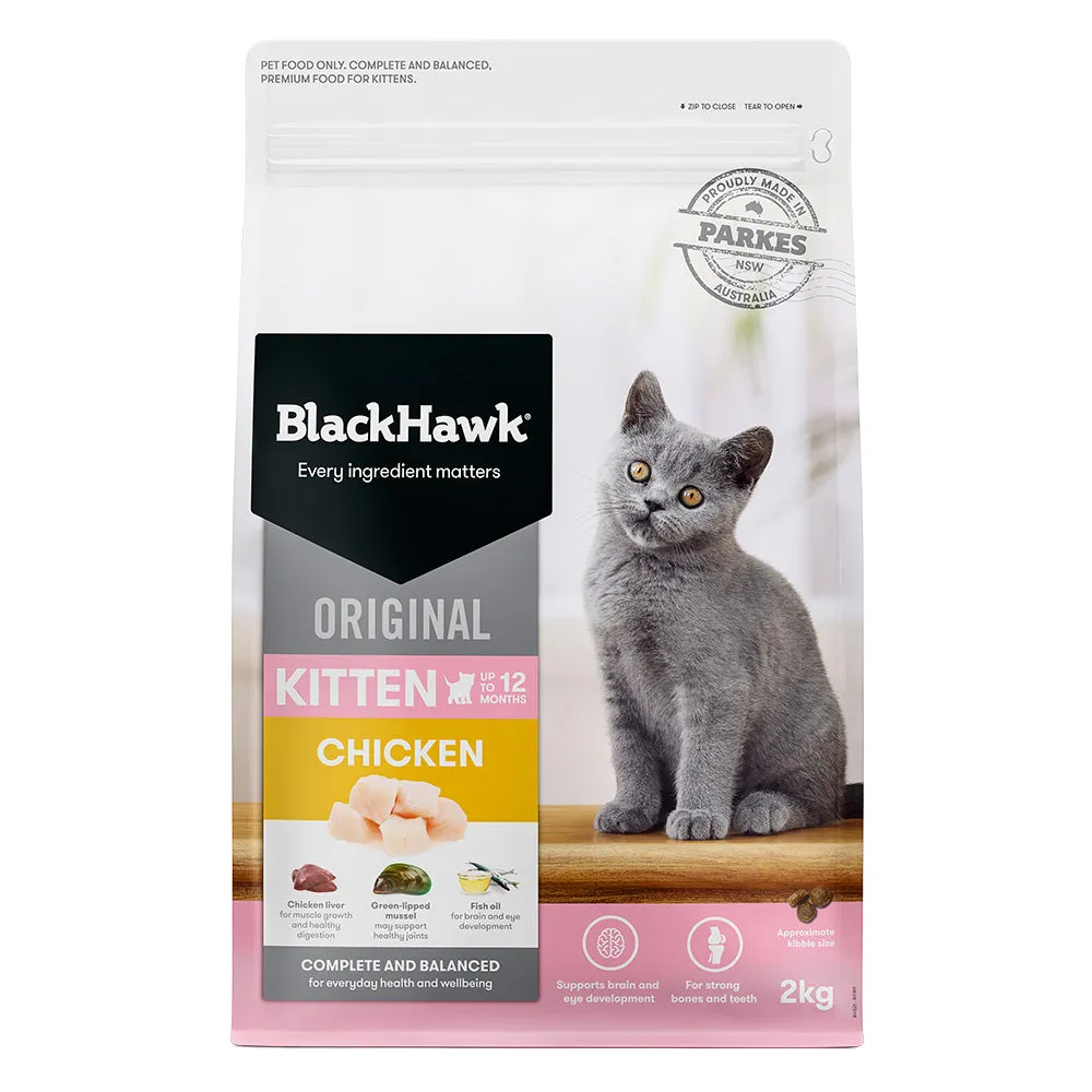 Black Hawk - Original Chicken Kitten Dry Food (2kg)